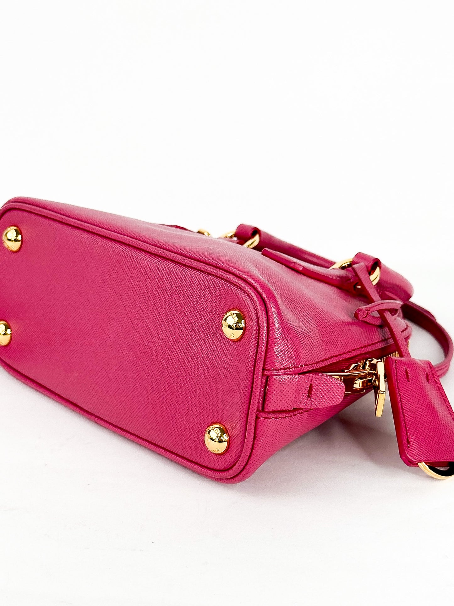 Prada Mini Saffiano Promenade Bag, Fuschia Pink