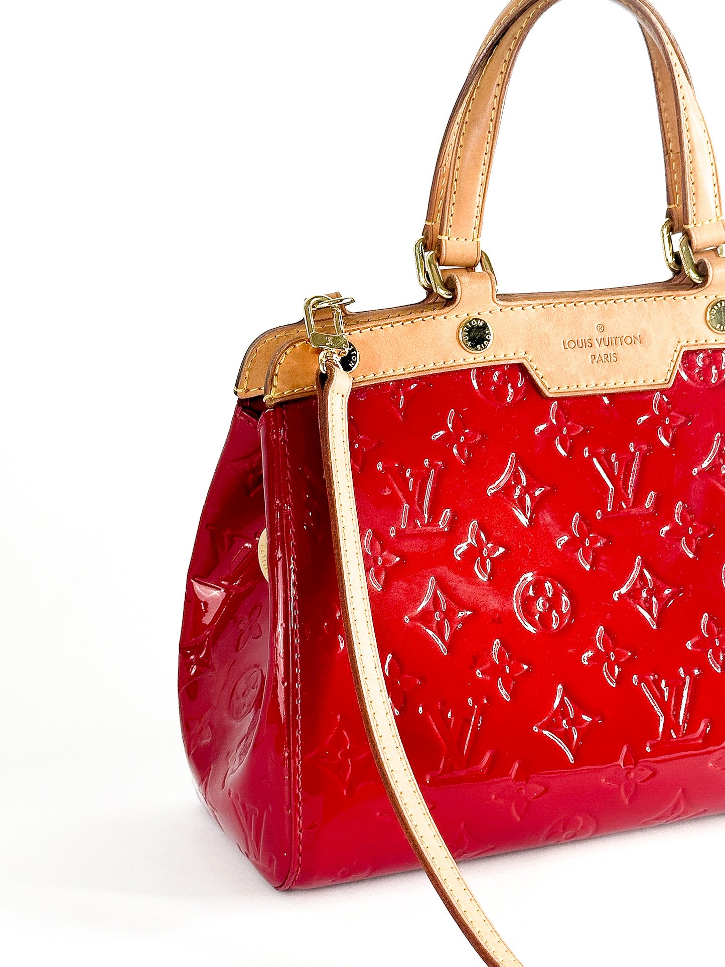 Louis Vuitton Pomme D'Amour Monogram Vernis Brea PM Bag