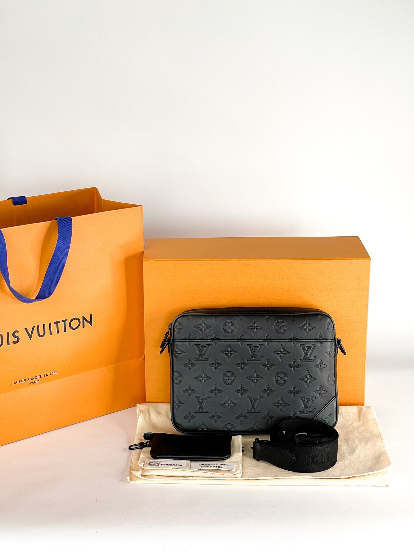 Louis Vuitton Duo Messenger Bag Monogram Shadow Leather