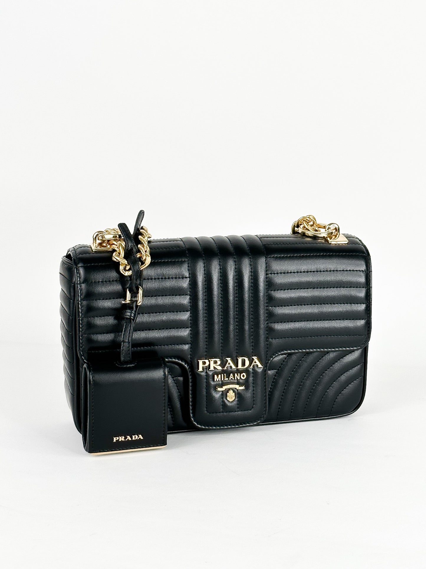 Prada Diagramme Medium Shoulder Bag