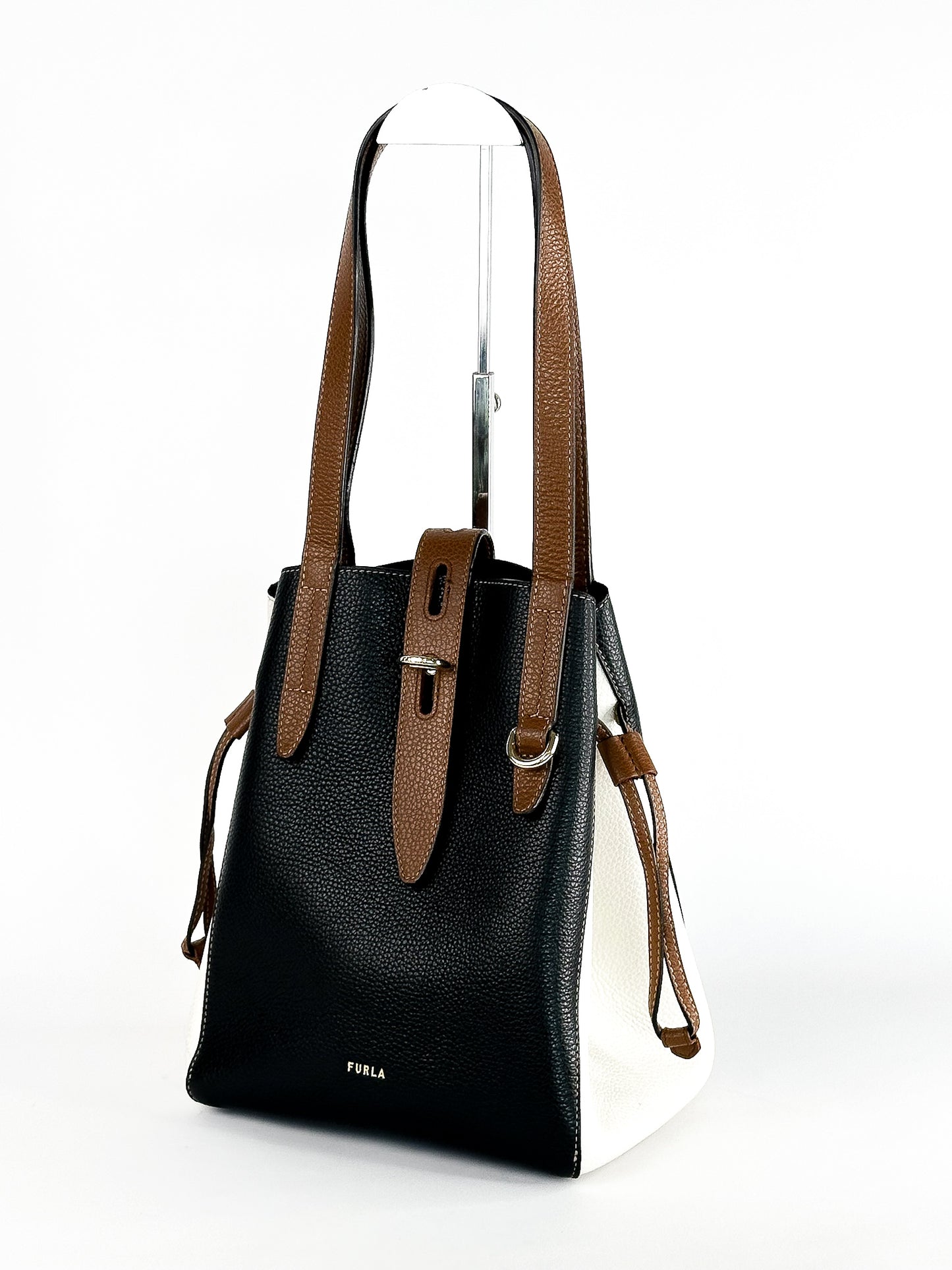 Furla Tote Pebbled Leather Color-block