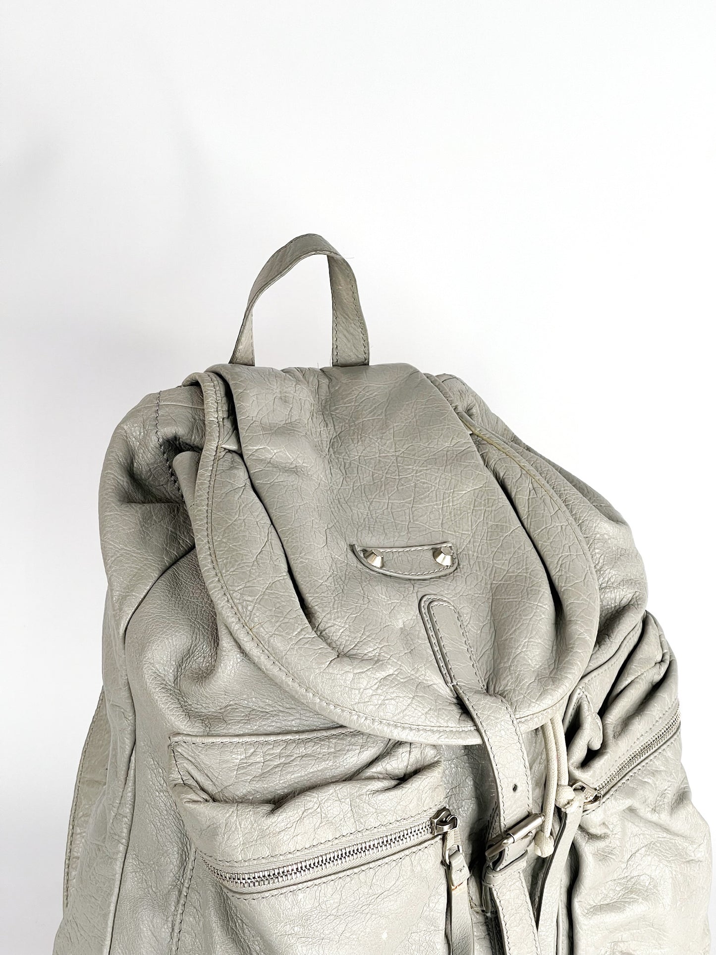 Balenciaga Backpack in Grey Leather