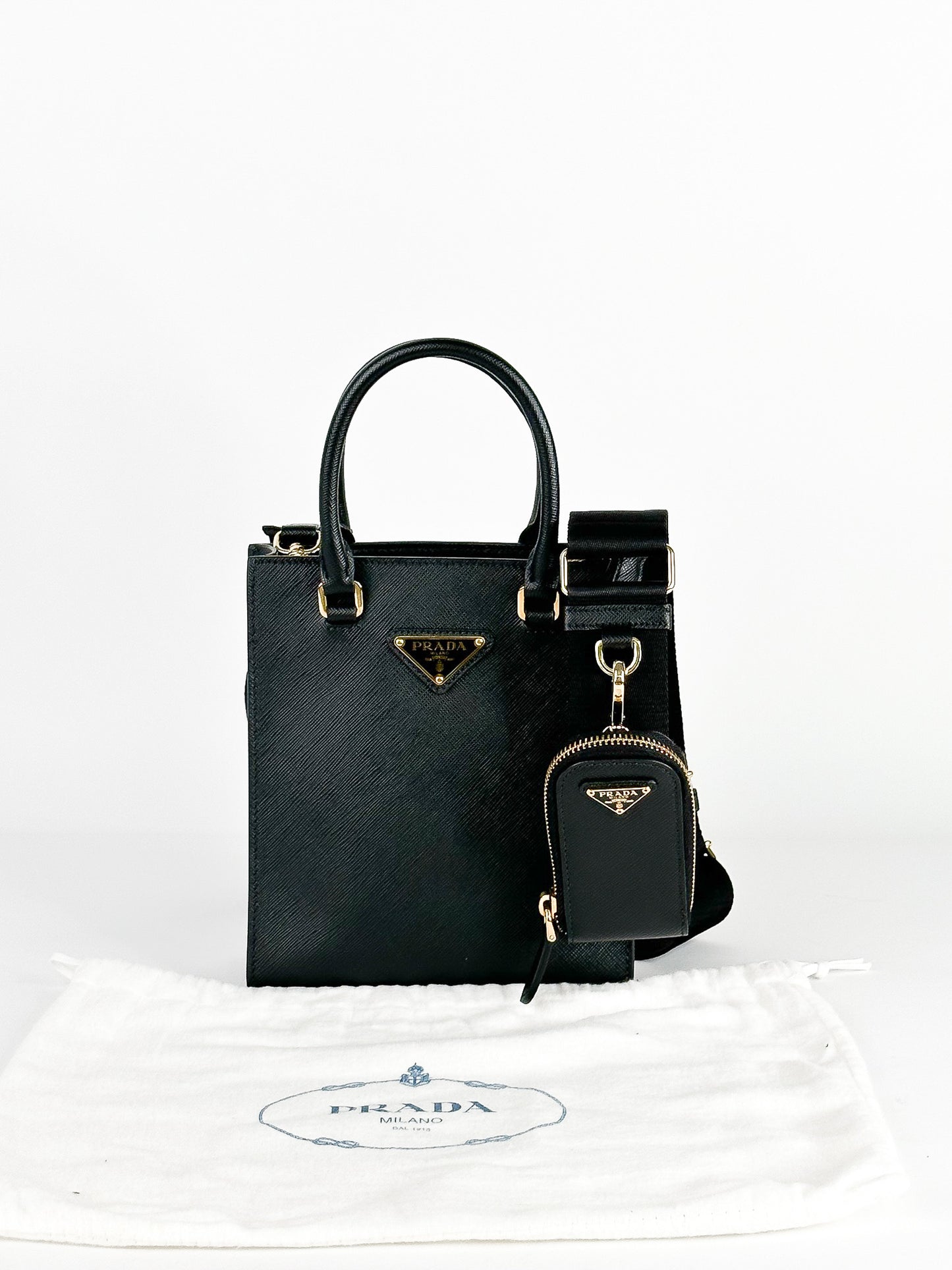 Prada Small Top Handle Bag in Saffiano Leather