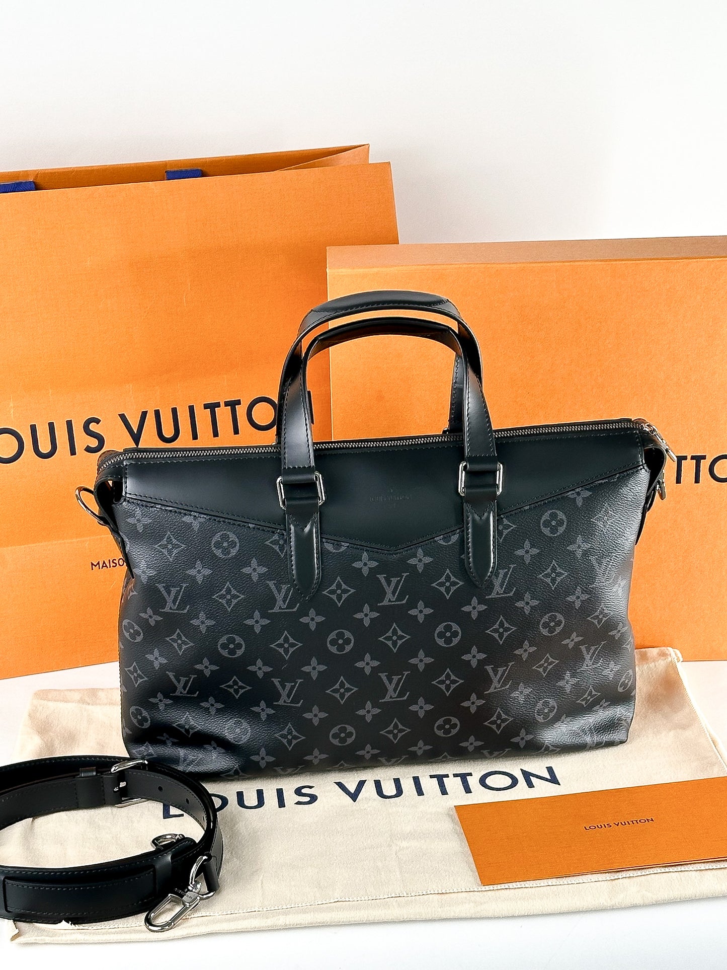 Louis Vuitton Monogram Eclipse Explorer Briefcase