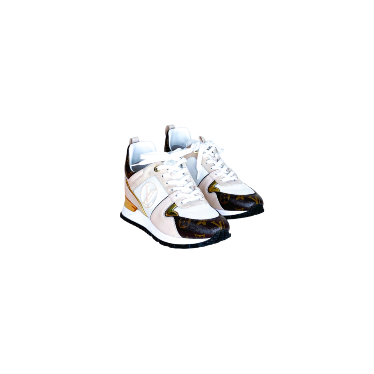 Louis Vuitton Run Away Monogram Sneakers Size 38