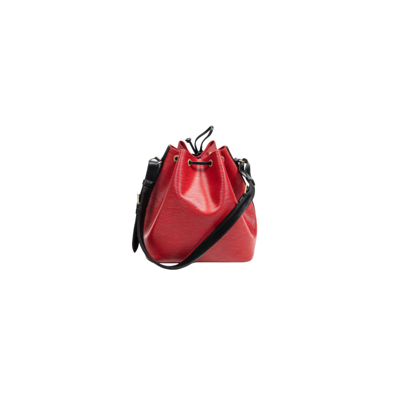 Louis Vuitton Epi Petit Bi-Color Noe Castillan Red Black