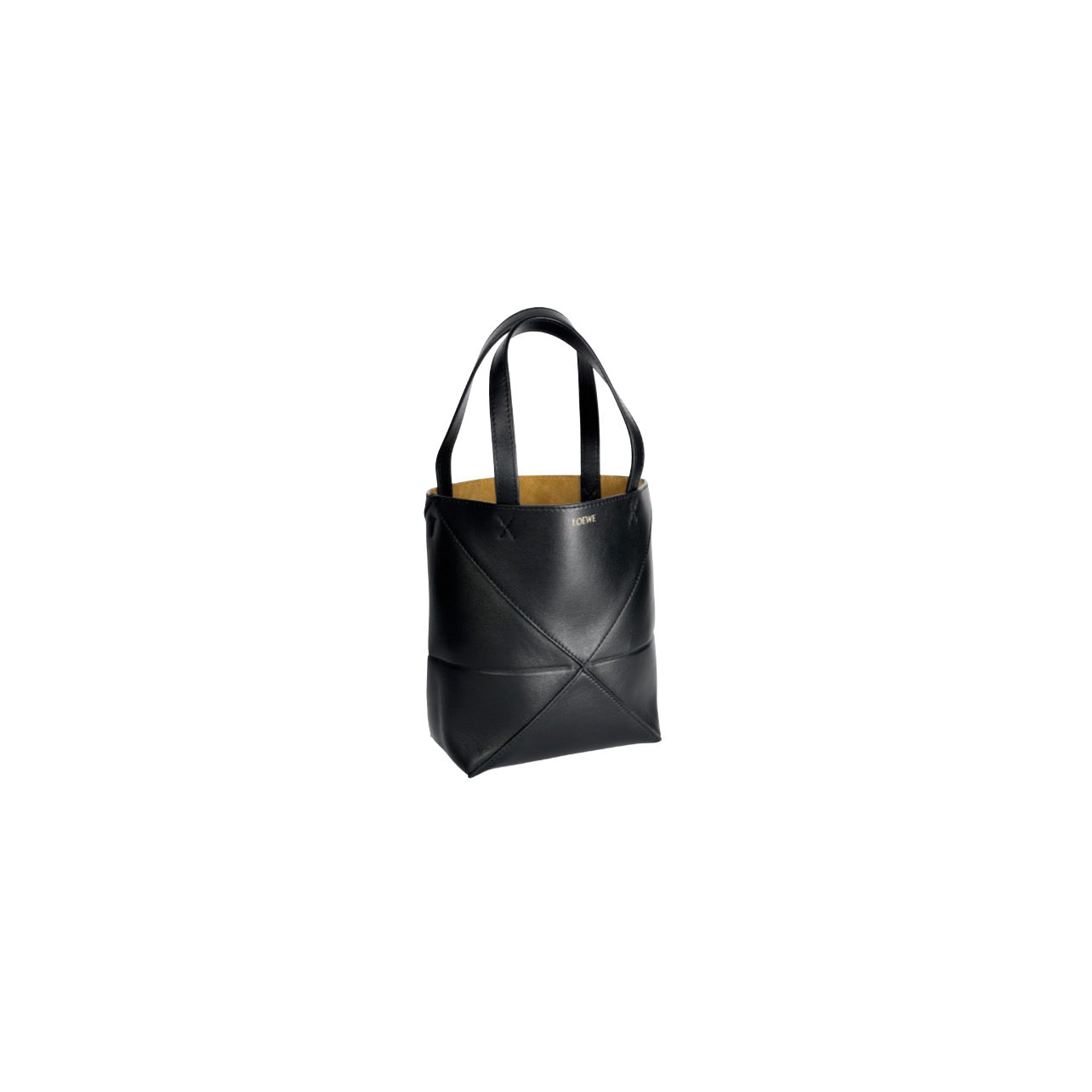 Loewe Black Mini Puzzle Fold Tote Bag