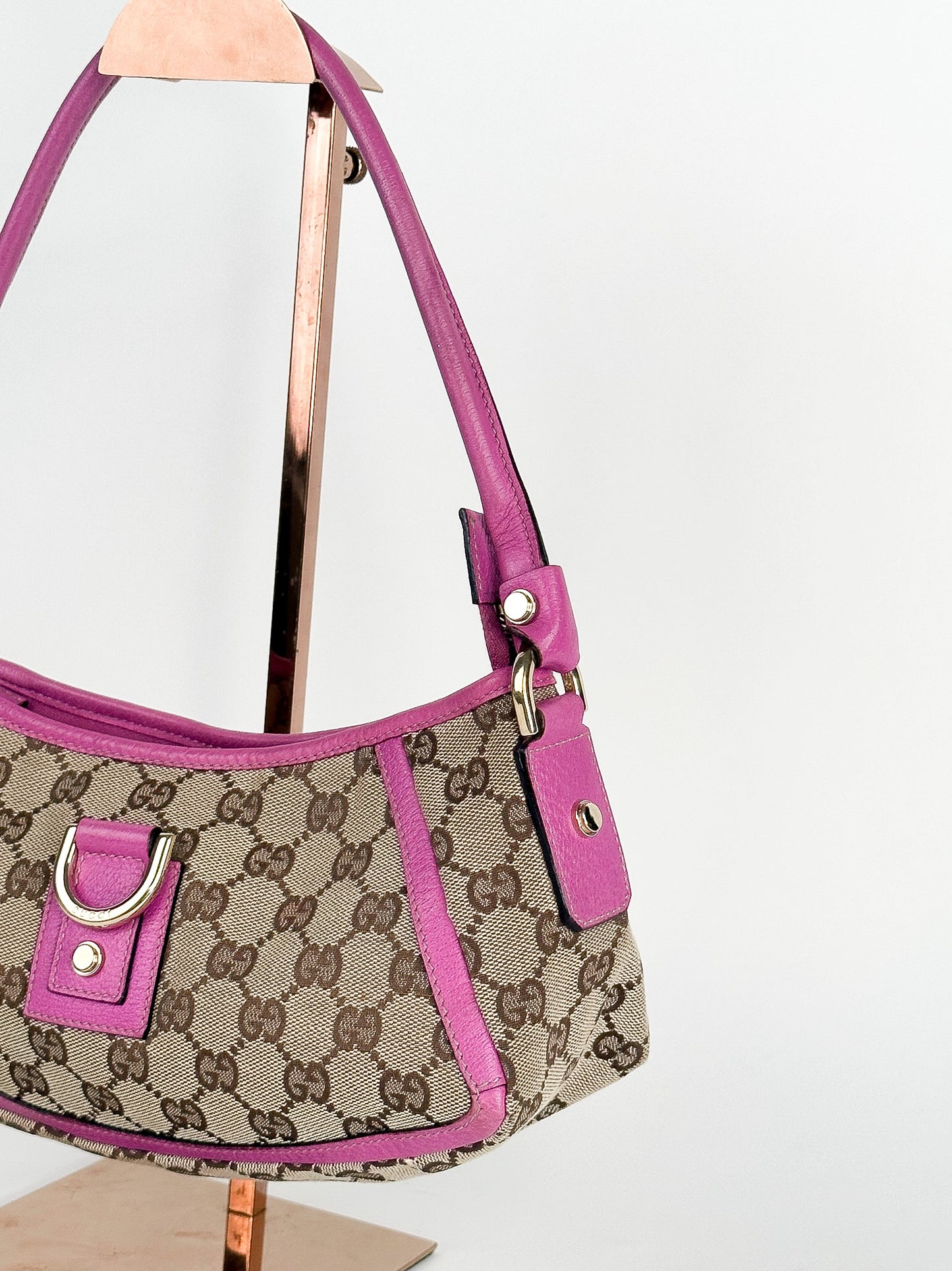 Gucci Monogram D Ring Abbey Pochette