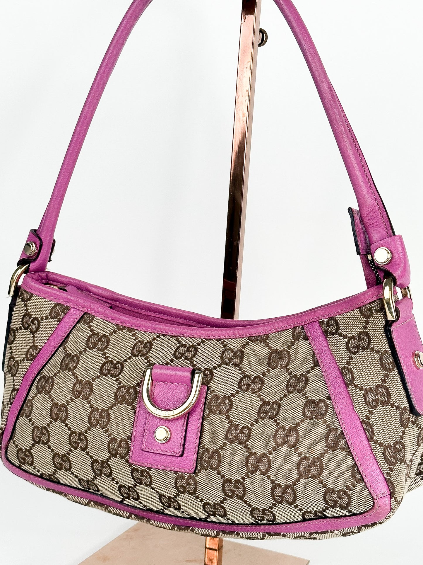 Gucci Monogram D Ring Abbey Pochette