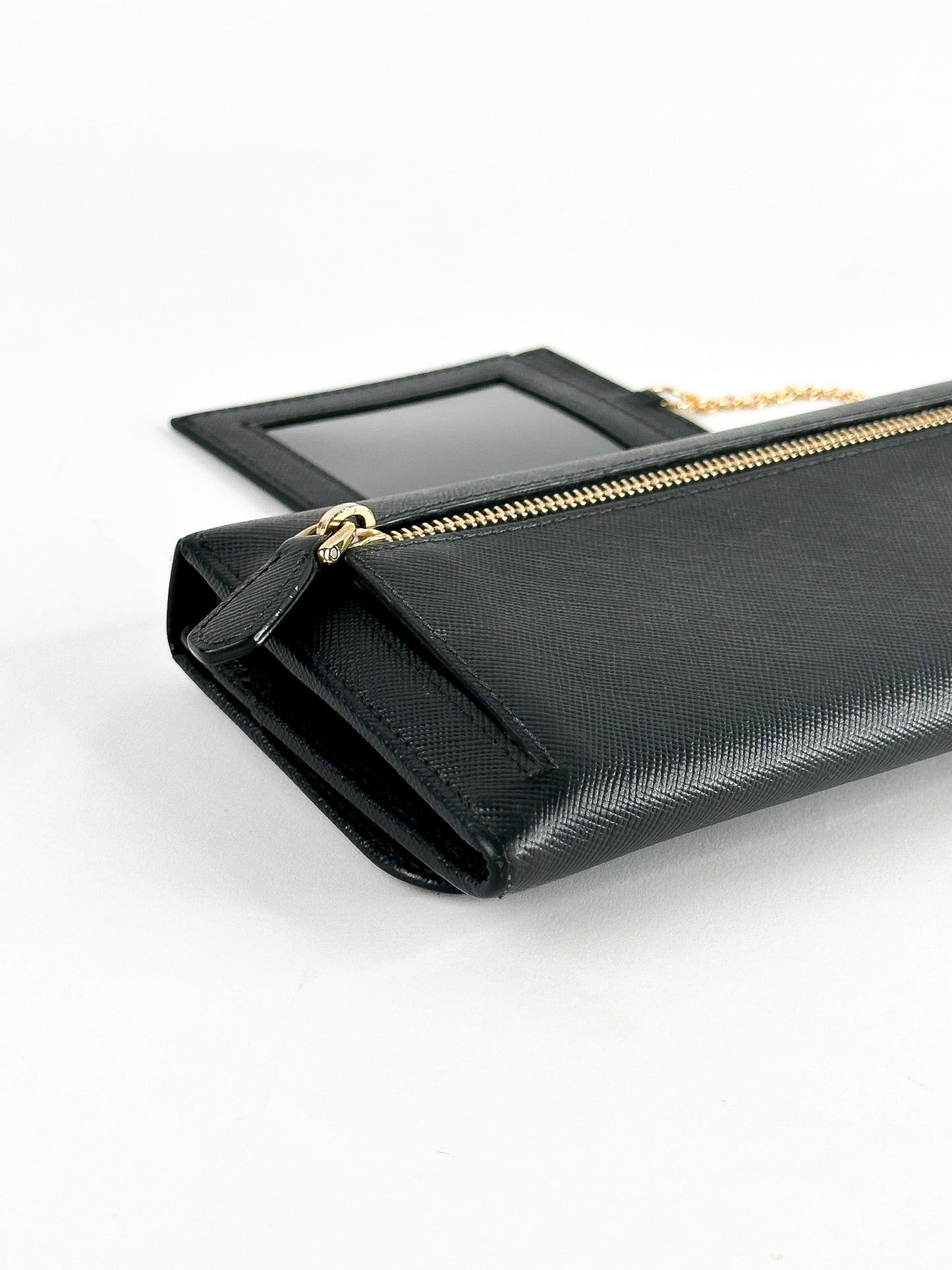 Prada Saffiano Continental Flap Long Wallet