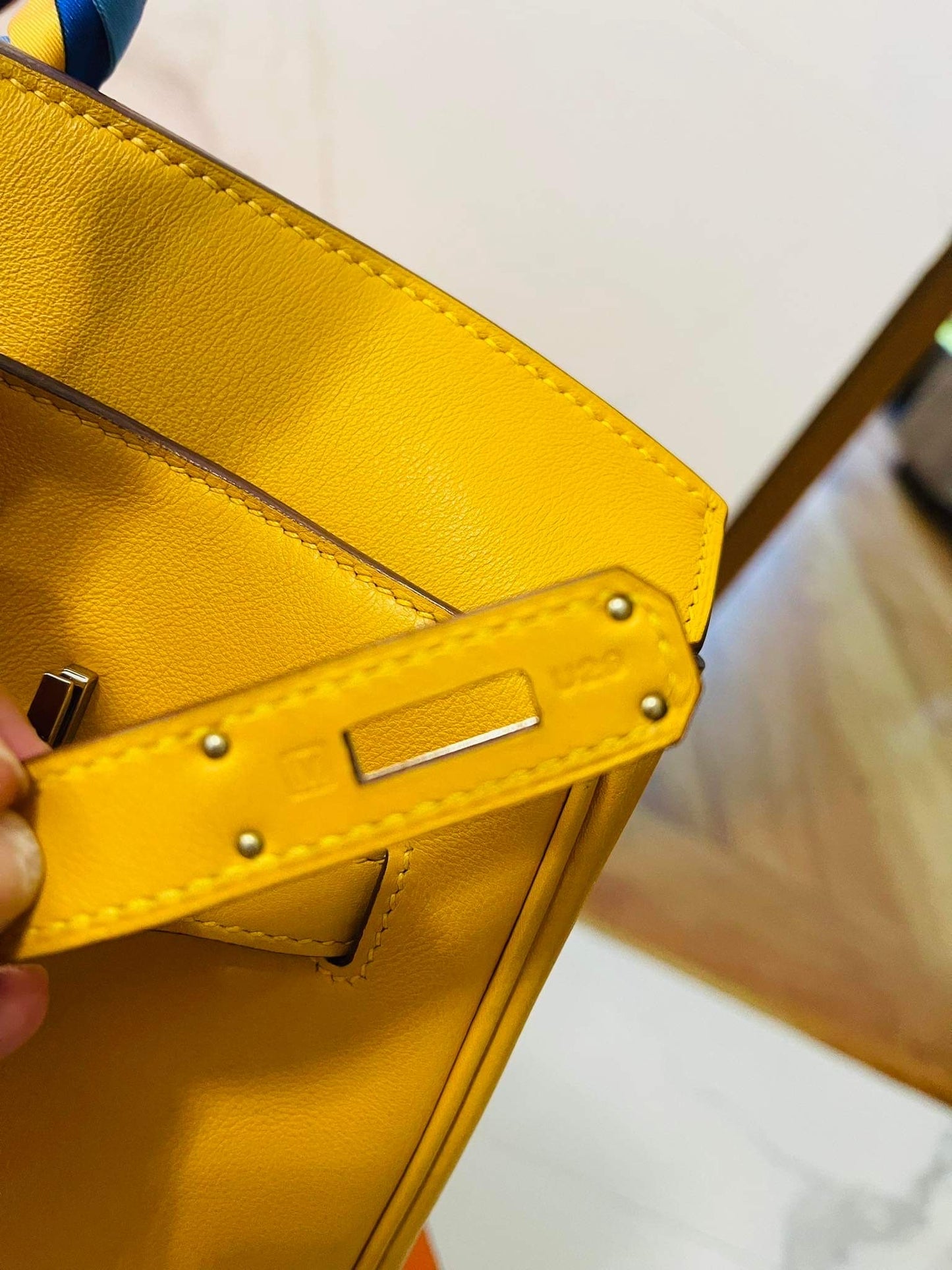 Hermes Birkin 35 Bag Jaune de Naples Novillo Leather Gold Hardware