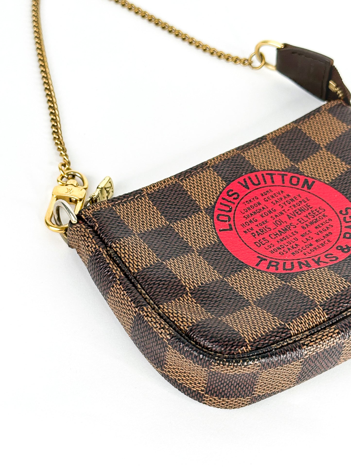 Louis Vuitton Mini Pochette Accessories T&B Damier Canvas Pouch