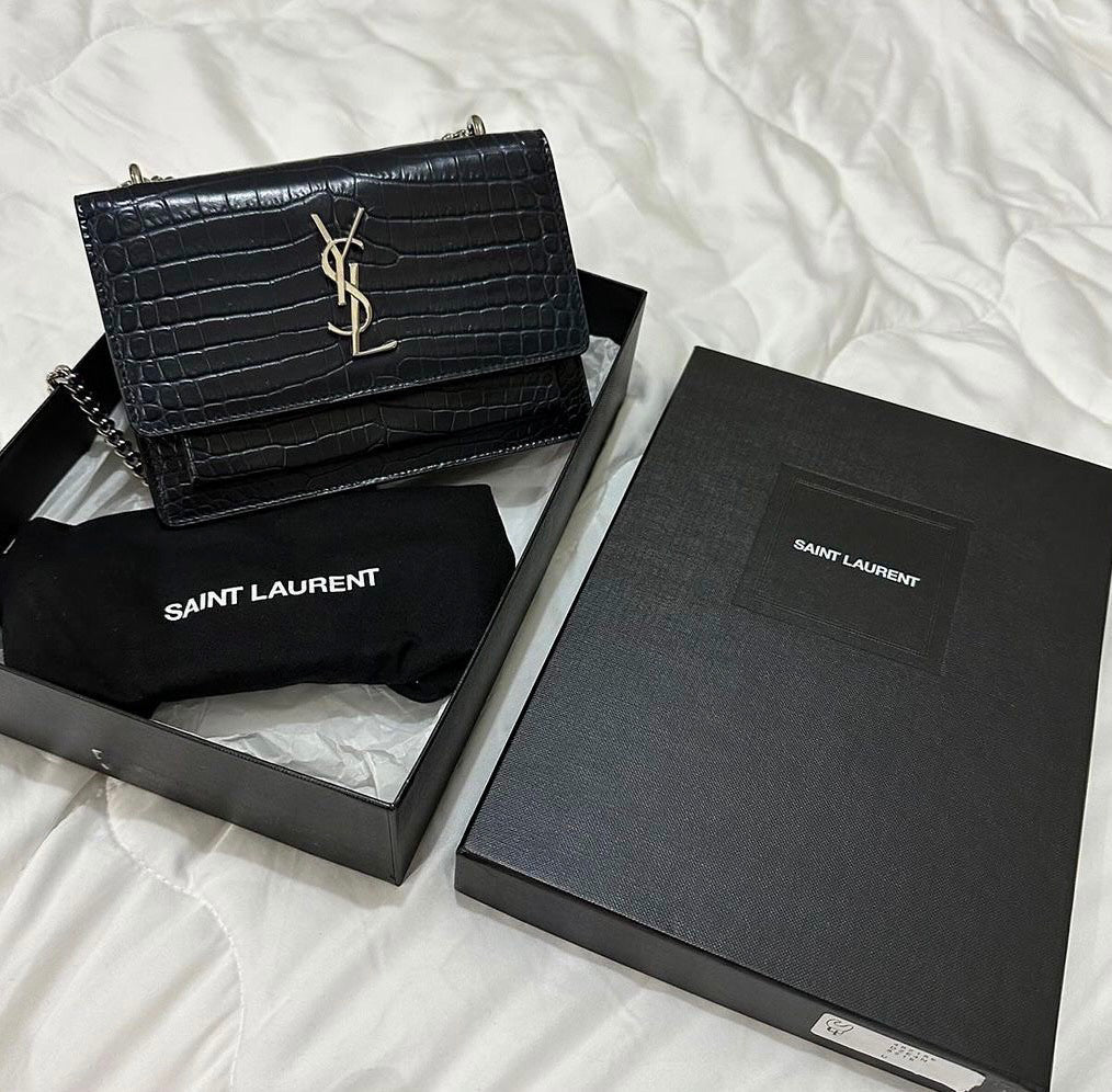 YSL Monogram Sunset Chain Wallet