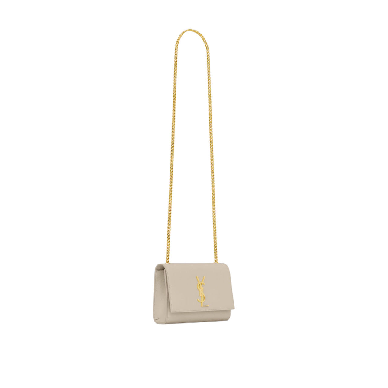 YSL Kate Small Chain Bag in Grain De Poudre Embossed Leather