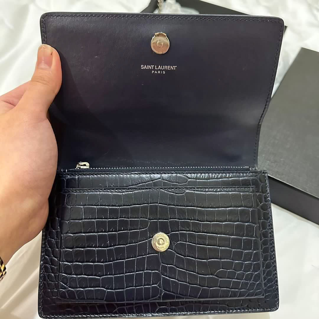 YSL Monogram Sunset Chain Wallet