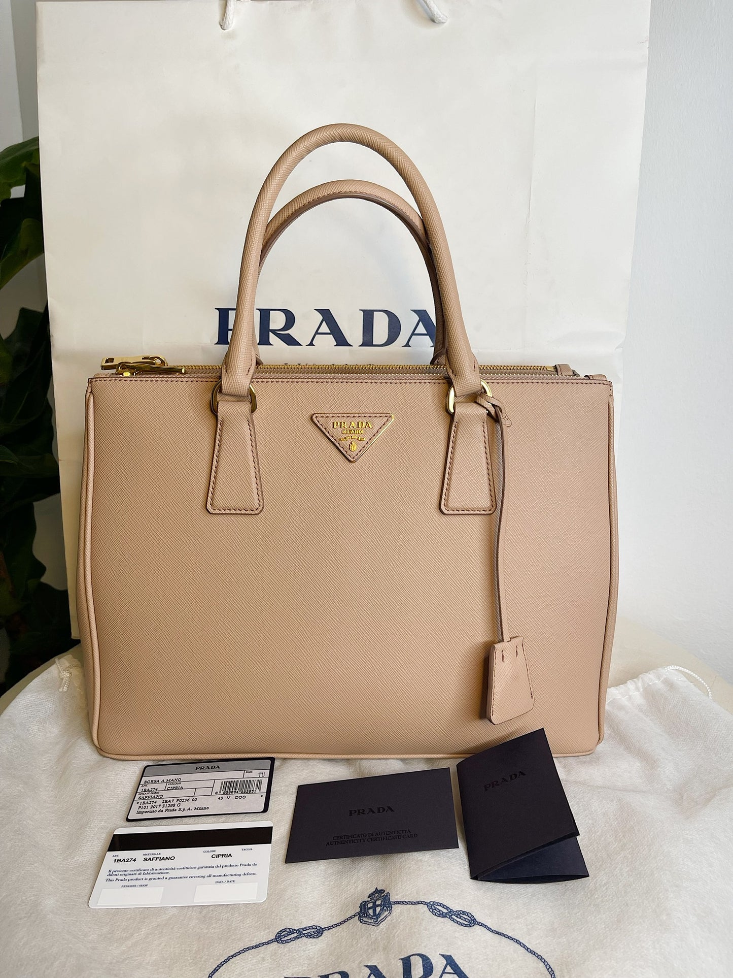 Prada Galleria Saffiano leather large bag